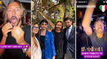 Bob Sinclar si rilassa al Botanico San Lazzaro di Maiori /foto /video