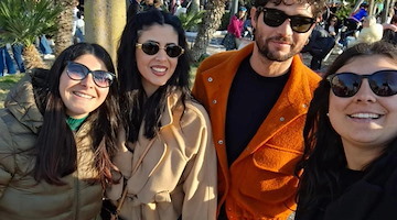 Erasmo Genzini si diverte con la famiglia al Gran Carnevale Maiorese