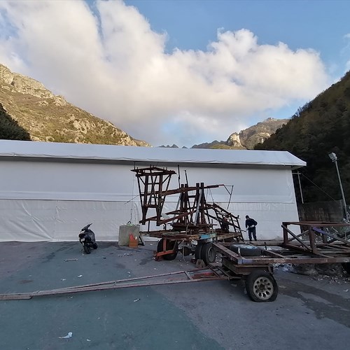 A Maiori pronti i capannoni per la costruzione dei carri allegorici di Carnevale