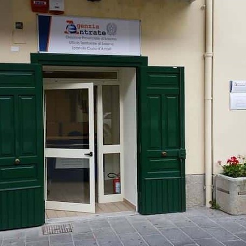 Agenzia delle Entrate: gli orari di apertura dello "Sportello Costa d'Amalfi"