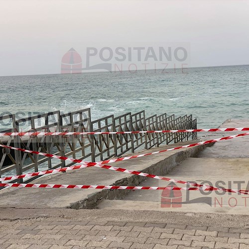 Allerta Meteo: a Maiori interdetto l'accesso alla spiaggia