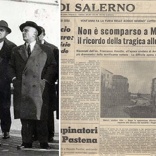 Alluvione del 25-26 ottobre 1954. La testimonianza del sindaco di Amalfi Francesco Amodio nel ricordo di Sigismondo Nastri /foto
