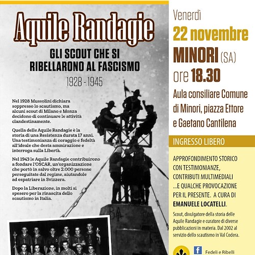 “Aquile Randagie”: a Minori un evento per ricordare gli scout che si ribellarono al fascismo