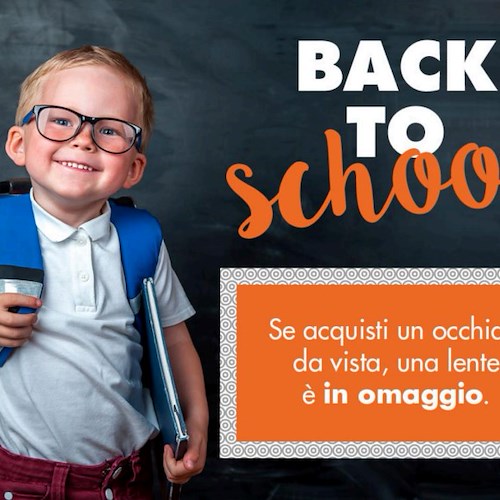 "Back to School", a Maiori la promozione dell'Ottica "Il Trifoglio" per il rientro in classe