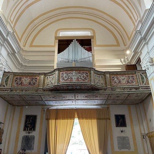 Dopo il restauro, l'organo storico della Cattedrale di Amalfi giunge nella Chiesa di San Domenico di Maiori 