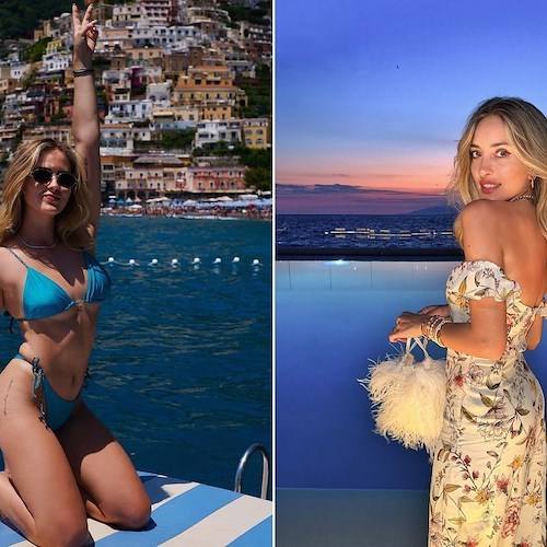 Elen Ellis in Costiera Amalfitana con Valentina Ferragni a Positano