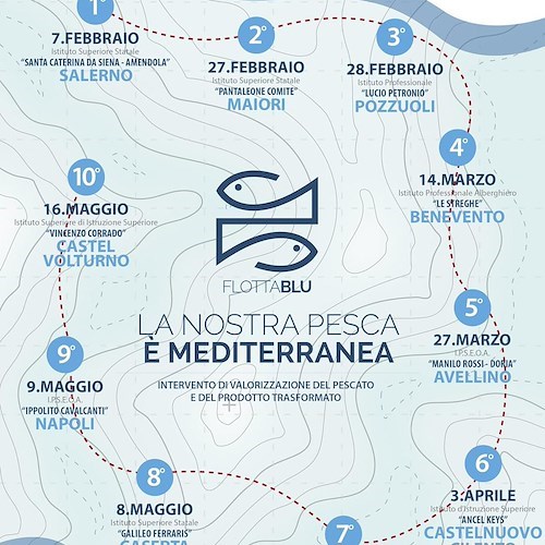 “Flotta blu” fa tappa all'alberghiero di Maiori: 20 studenti si sfideranno a preparare piatti col pescato locale