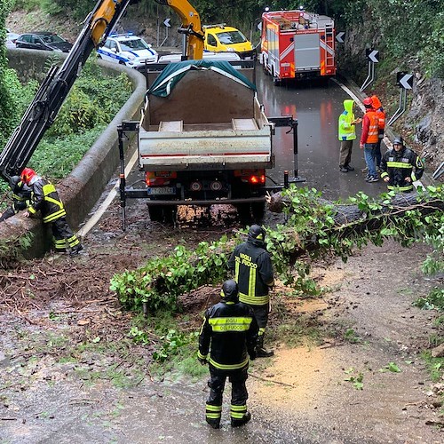 Frana Cimitero di Maiori: riaperta al transito la Statale 163