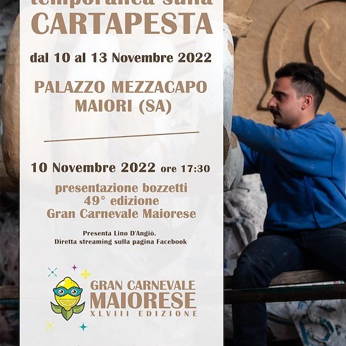 Gran Carnevale di Maiori: 10 novembre la presentazione dei bozzetti dei carri allegorici 2023