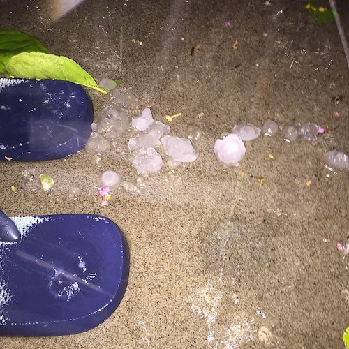 Grandine a Positano e in Costiera Amalfitana, danneggiate coltivazioni di Limoni /foto