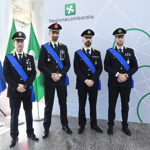 Il Comandante Vincenzo Aiello riceve a Milano encomio dal Presidente Fontana: è originario di Maiori/ FOTO