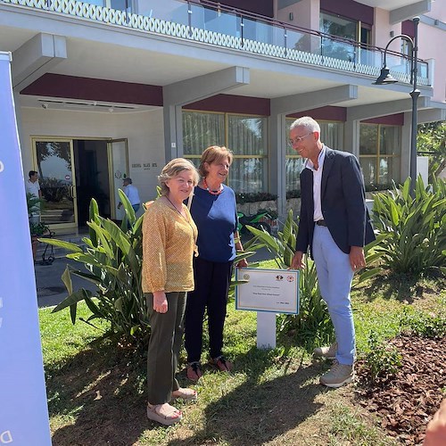 "In nome della rosa", a Maiori inaugurata l'Aiuola Rosa Inner Wheel Forever