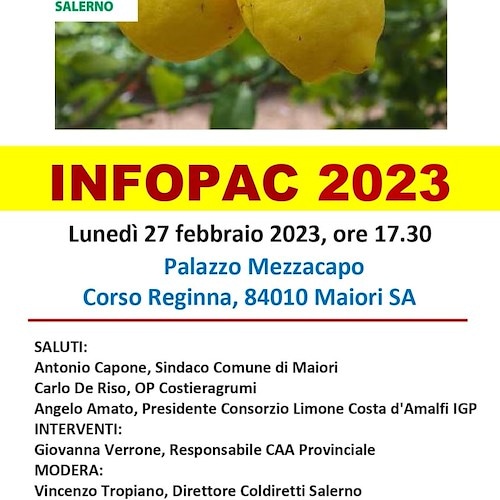 InfoPac2023: a Maiori incontro divulgativo promosso da Coldiretti Salerno
