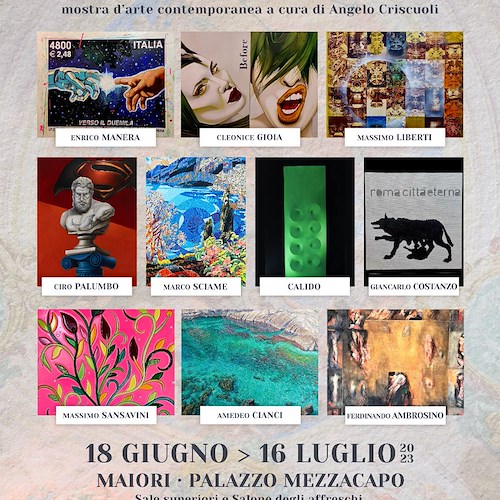 Maiori, al via la XV edizione di "Arte nel Palazzo" a cura di Angelo Criscuoli /foto gallery