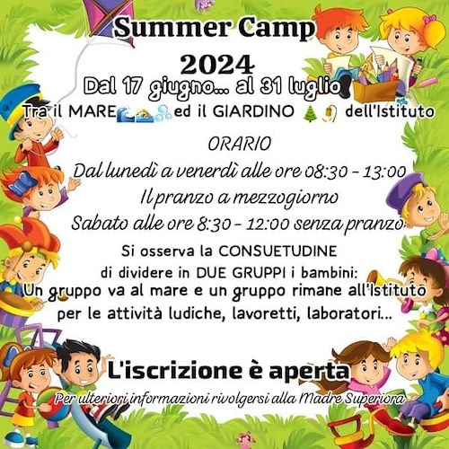 Maiori, all'Istituto delle "Suore Domenicane di Pompei" estate ricca di esperienze con Summer Camp e Baby Care