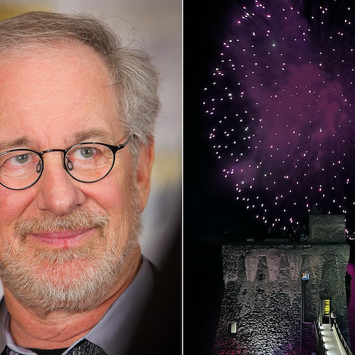 Maiori, alla Torre Normanna il party di Steven Spielberg: per il gran finale dolci di Sal De Riso e fuochi d'artificio