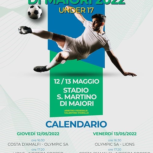 Maiori, con il Carnevale parte il Torneo di calcio Under 17 / PROGRAMMA 