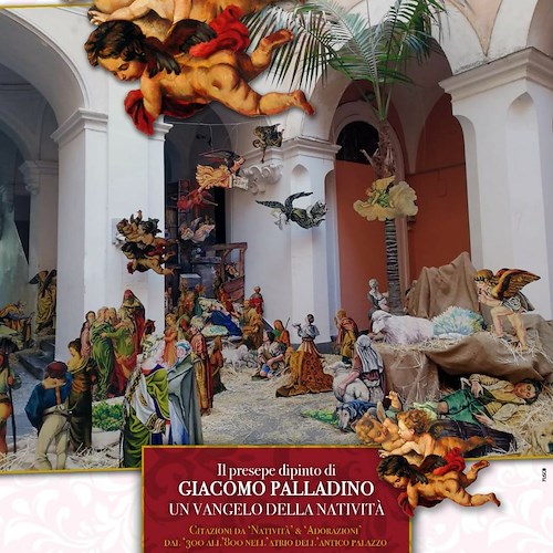 Maiori, dal 19 dicembre la meraviglia del presepe dipinto di Giacomo Palladino torna a Palazzo Mezzacapo