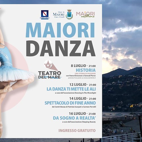 “Maiori Danza”, nel cartellone estivo arriva la settimana del ballo con gli spettacoli delle accademie 