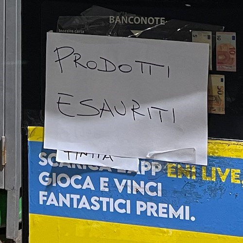 Maiori Eni Station: esauriti tutti i carburanti. Domattina i rifornimenti