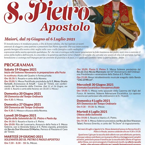 Maiori festeggia San Pietro, il programma dal 19 giugno al 4 luglio
