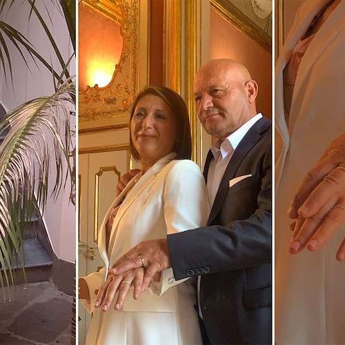 Maiori, “Matrimonio a sorpresa” per Monica e Enzo 
