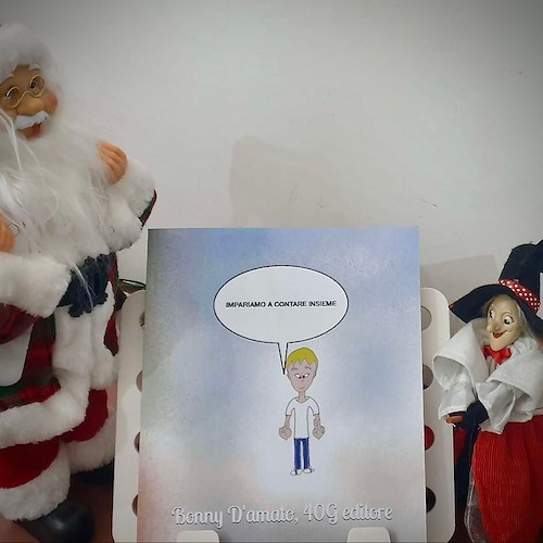 Maiori, pubblicato il libro per bambini di Bonny D’Amato: si intitola “Impariamo a contare insieme”