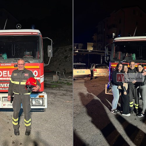 Maiori saluta il capo reparto dei Vigili del Fuoco Salvatore Capone: va in pensione dopo una vita al servizio degli altri
