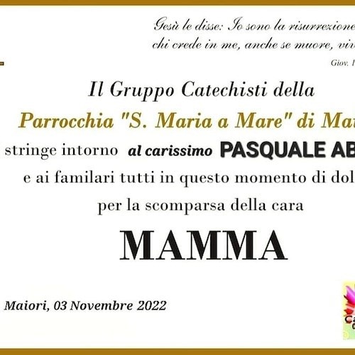 Maiori: si è spenta la signora Maria Scoles, vedova Abbate 