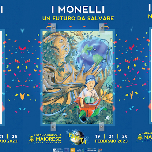 Maiori si prepara al Gran Carnevale 2023: presentati i bozzetti dei cinque carri allegorici / FOTO 