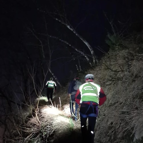 Maiori, soccorso notturno sul Monte Avvocata: portati in salvo due escursionisti napoletani