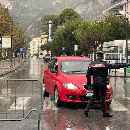 Maltempo in Costa d'Amalfi, a Maiori albero si abbatte sulla Statale all'altezza del cimitero / FOTO 