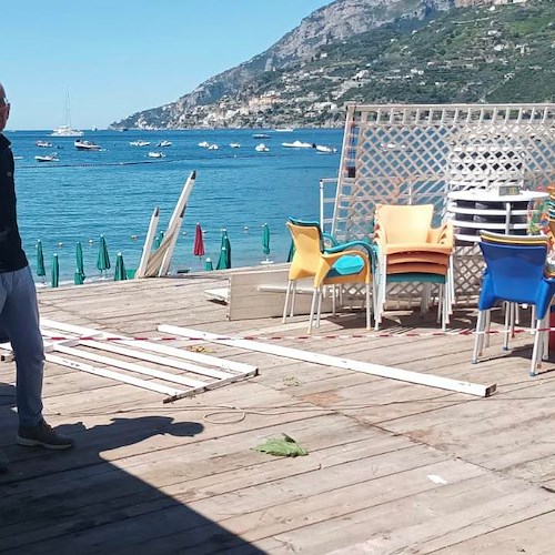 Maltempo in Costa d'Amalfi, a Maiori si fa la conta dei danni. Sindaco Capone chiede stato di calamità naturale