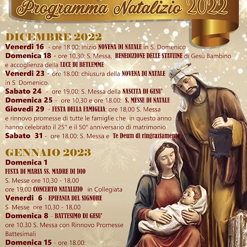 Natale a Maiori, il programma religioso nella Parrocchia di Santa Maria a Mare