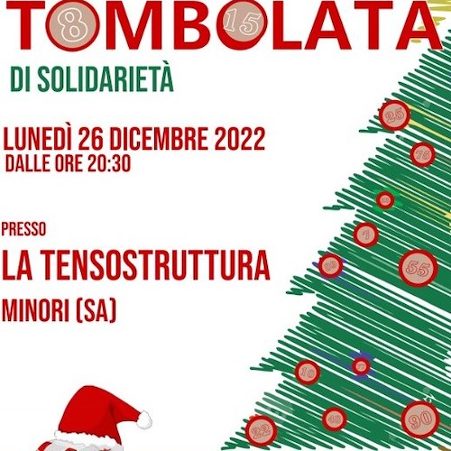 Questa sera a Minori Tombolata di solidarietà per la Croce Rossa Costa Amalfitana