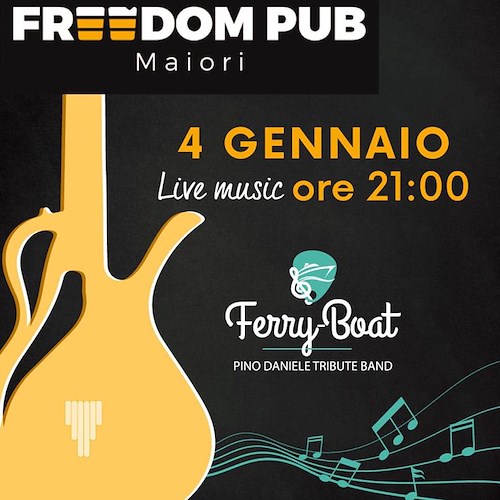 "Ricordando Pino Daniele": sabato i Ferry Boat in concerto al Freedom Pub Maiori