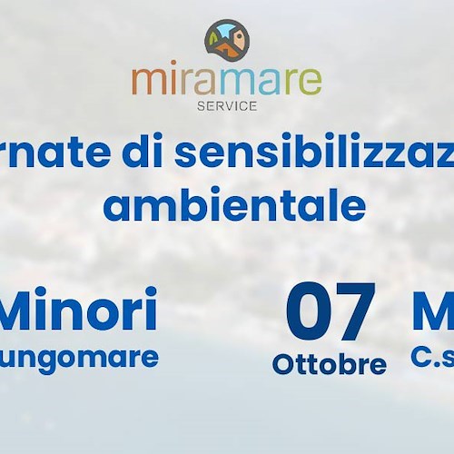 Rifiuti, 6-7 ottobre la Miramare organizza a Minori e Maiori due giornate di sensibilizzazione ambientale 