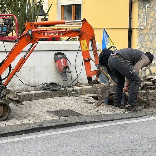 Sospensione idrica a Maiori, senso unico alternato su Via Nuova Chiunzi e scuole chiuse<br />&copy; Massimiliano D'Uva