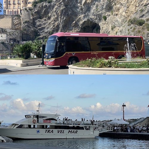 Strada Statale chiusa: corse coordinate Sita e Travelmar con hub a Maiori