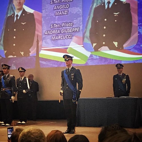 Un pilota militare in Costiera Amalfitana: per Angelo Manzi il giuramento solenne 