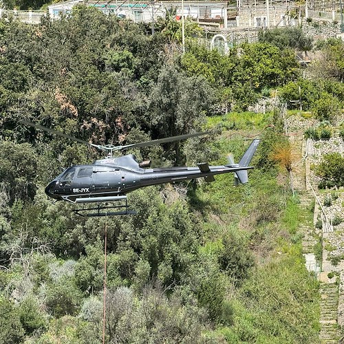 Operazioni messa in sicurezza con elicottero<br />&copy; Massimiliano D'Uva