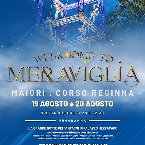 "Welkhome to Meraviglia": 19 e 20 agosto a Maiori un palco sospeso a 30 metri dal suolo