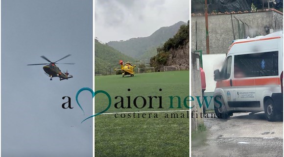 Maiori, elisoccorso ritardato: cancello chiuso al campo sportivo ostacola l’intervento